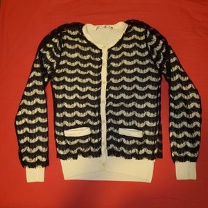 Trina Turk lace overlay cardigan